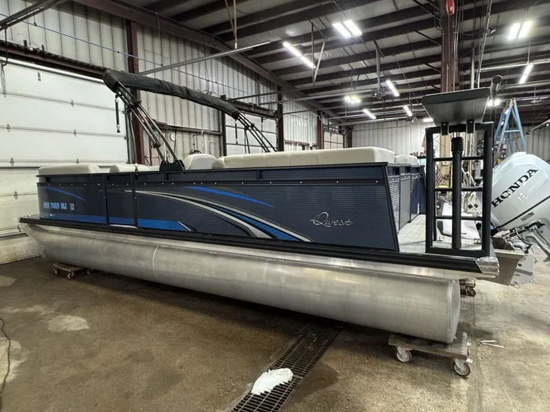 Slide: The Image of Qwest 822 100HP Quad Lounge Pontoon 2023 - 53