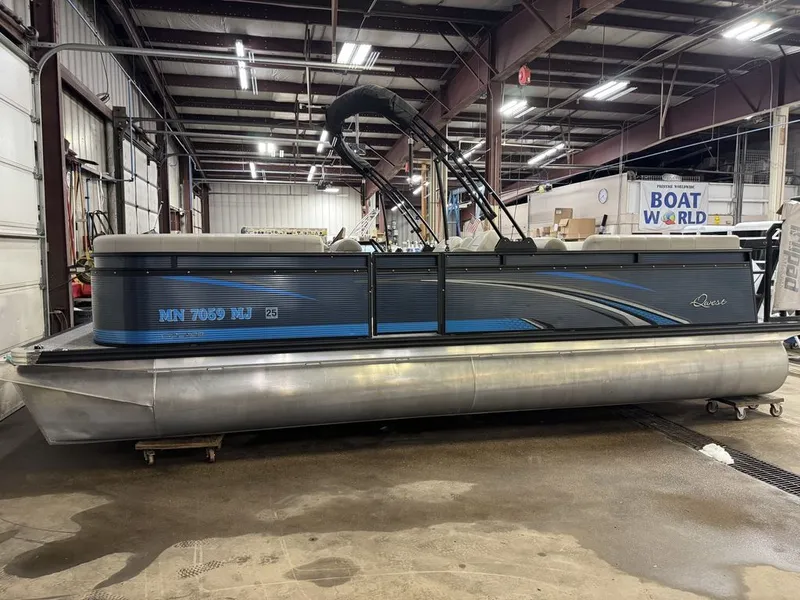 Slide: The Image of Qwest 822 100HP Quad Lounge Pontoon 2023 - 54