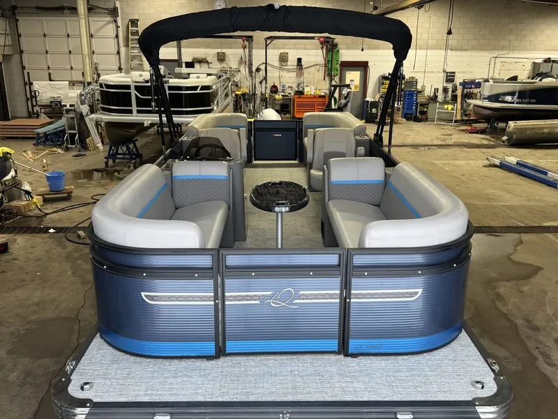 Slide: The Image of Qwest 822 100HP Quad Lounge Pontoon 2023 - 9