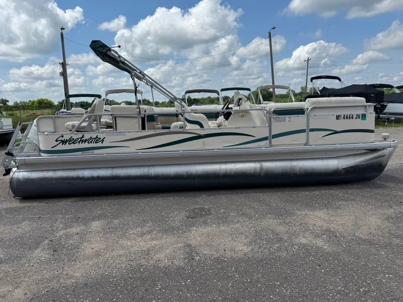 Slide: The Image of Sweetwater 2222 DF Pontoon WITH SEA LEGS 2004 - 11