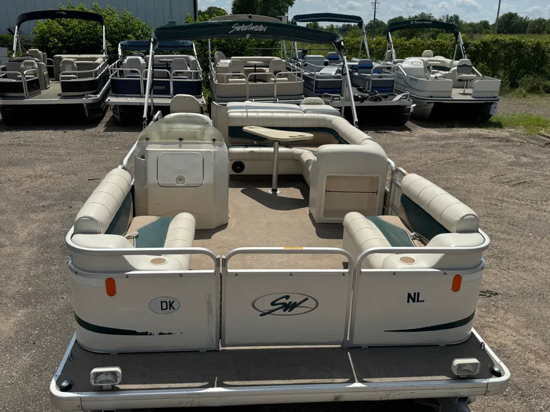 Slide: The Image of Sweetwater 2222 DF Pontoon WITH SEA LEGS 2004 - 8