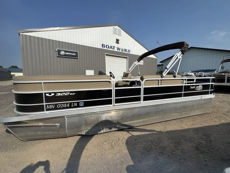 Slide: The Image of SunCatcher V322 RF Tritoon Pontoon 2016 - 23