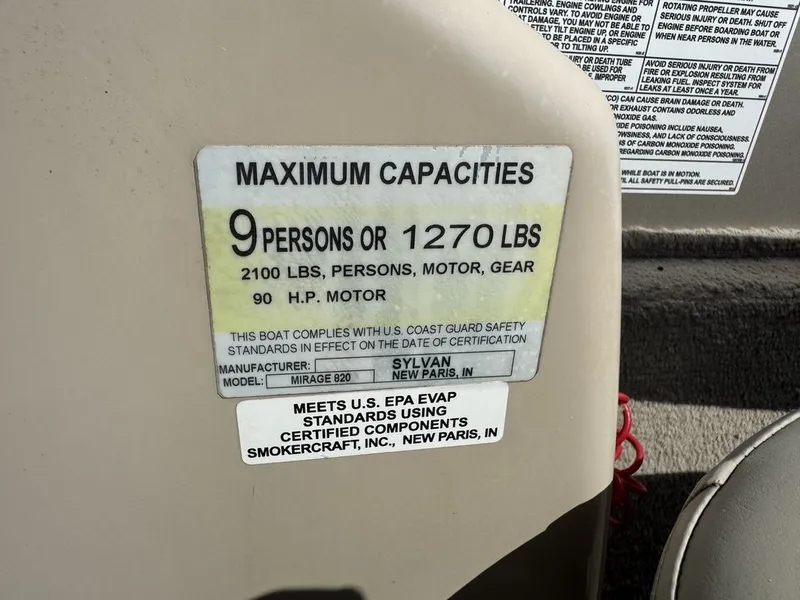 Slide: The Image of Sylvan 820 4-PT Pontoon 2016 - 65