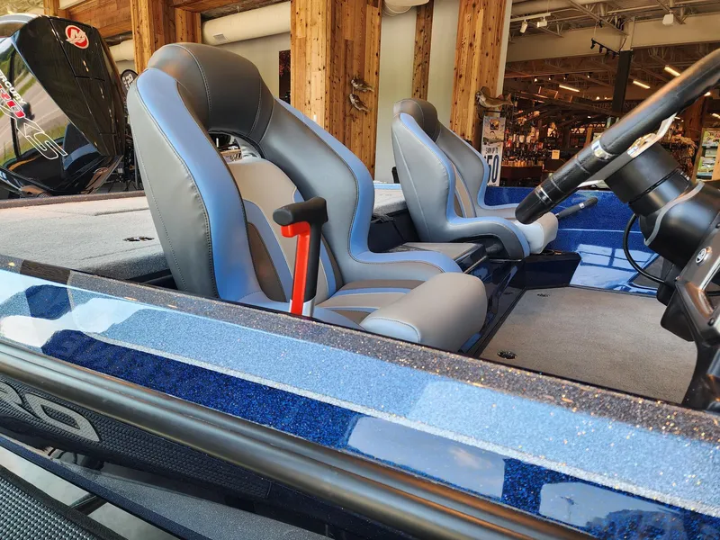 Slide: The Image of 2026 Nitro Z20 XL Pro boat interior with sleek seats and modern controls. - 4