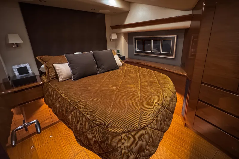 Slide: The Image of Engine room of 2022 Viking 54 Sport Coupe with MAN control panels and wiring. - 75