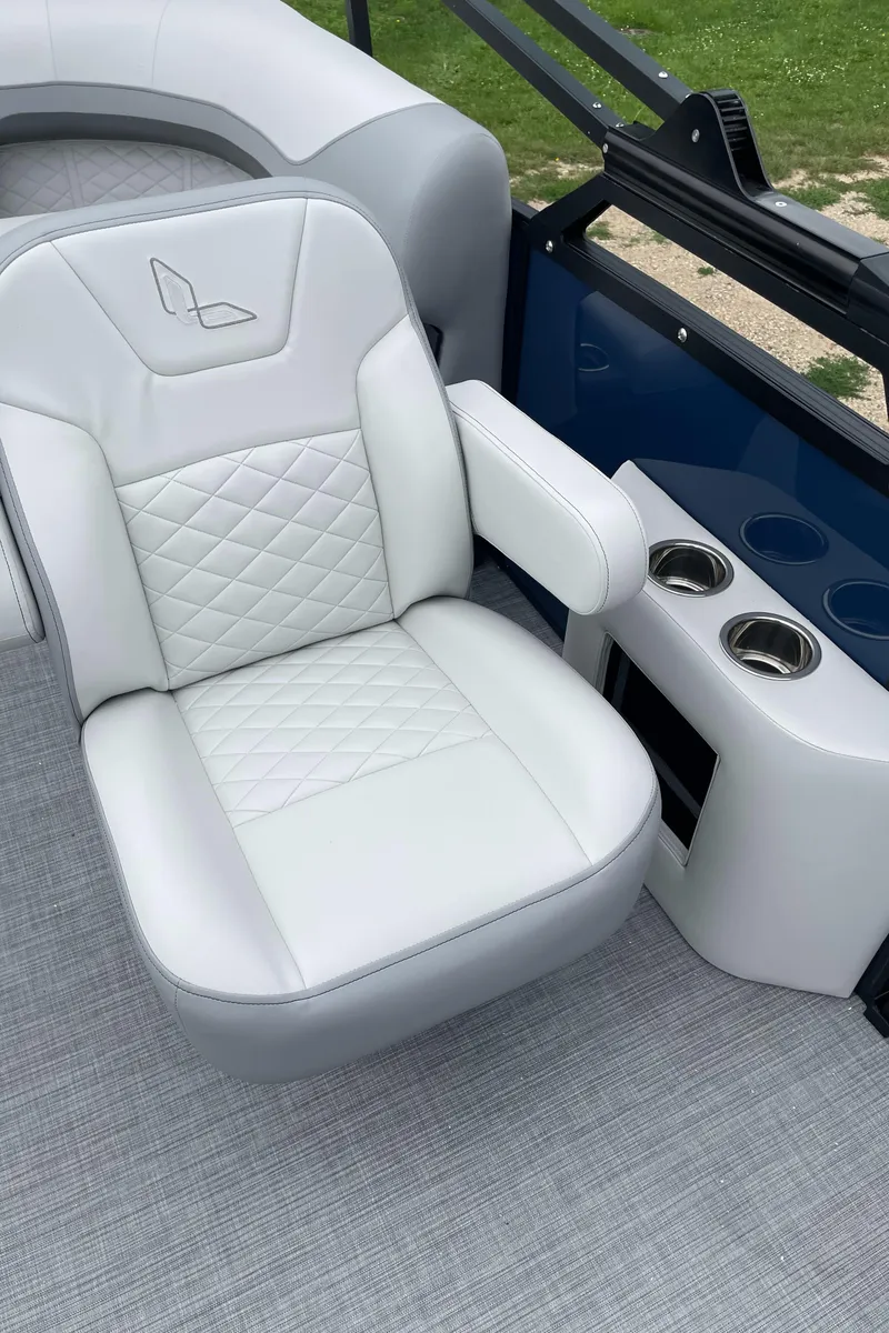 Slide: The Image of Luxurious seating on 2026 Lowe SS 230 WT Special boat with cup holders and elegant design. - 9