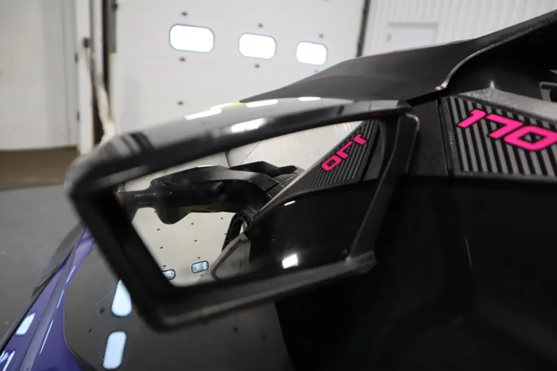 Slide: The Image of Close-up of 2020 Sea-Doo Wake 170 SS, showcasing sleek design and vibrant detailing. - 9