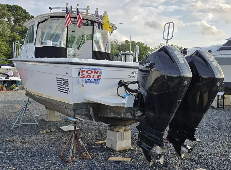 Slide: The Image of 2008 Baha Cruisers 277 GLE OB boat for sale with dual Mercury outboard engines. - 4
