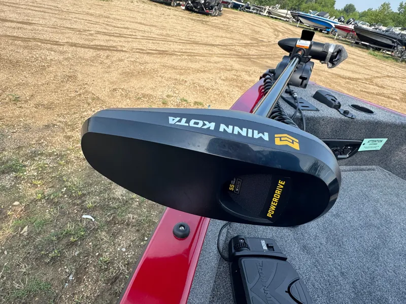Slide: The Image of Minn Kota PowerDrive trolling motor on 2025 Tracker Pro Guide V-175 Combo boat. - 14