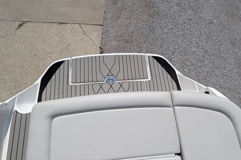 Slide: The Image of 2025 Sea Ray SLX 260 Surf boat deck with sleek, modern design. - 17