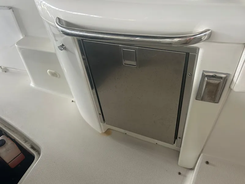 Slide: The Image of 2007 Formula 31 PC boat interior with stainless steel cabinet door. - 36