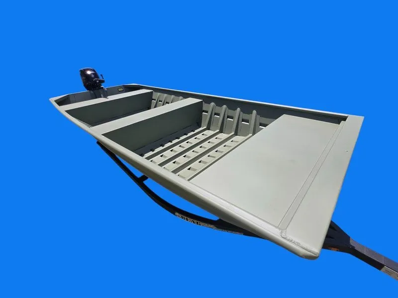 Slide: The Image of 2025 Weldcraft 1652-RL boat with Mercury 40 outboard motor, blue background. - 7