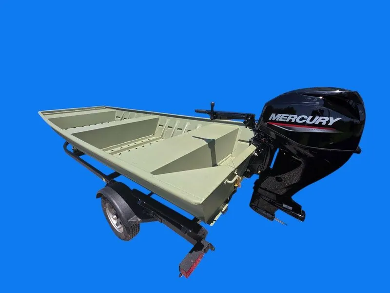 Slide: The Image of 2025 Weldcraft 1652-RL boat on trailer, blue background. - 8
