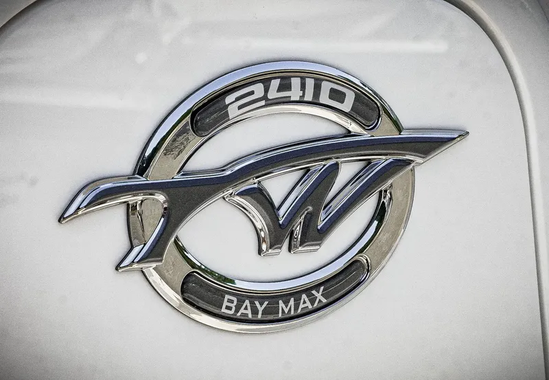 Slide: The Image of Tidewater 2410 Bay Max 2026 emblem on a white surface. - 20