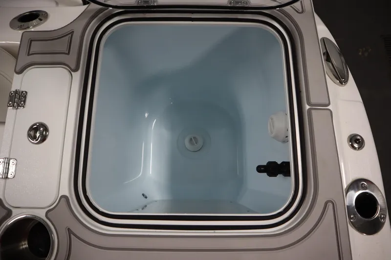 Slide: The Image of Livewell compartment on 2026 Sea Fox 268 Commander boat, featuring sleek design and functionality. - 58