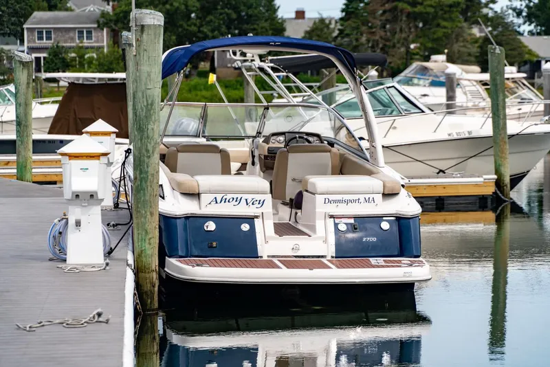 Slide: The Image of 2013 Regal 2700 ES Bowrider docked in Dennisport, MA marina. - 5