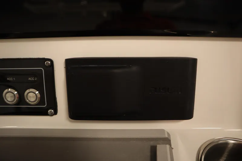 Slide: The Image of Control panel of 2026 Sea Fox 248 Commander boat with Fusion audio system. - 32