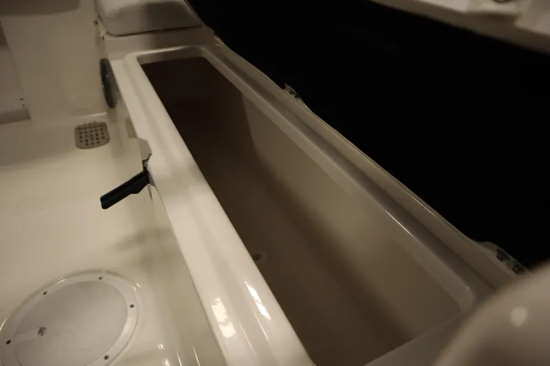Slide: The Image of 2026 Sea Fox 248 Commander boat storage compartment interior view. - 49