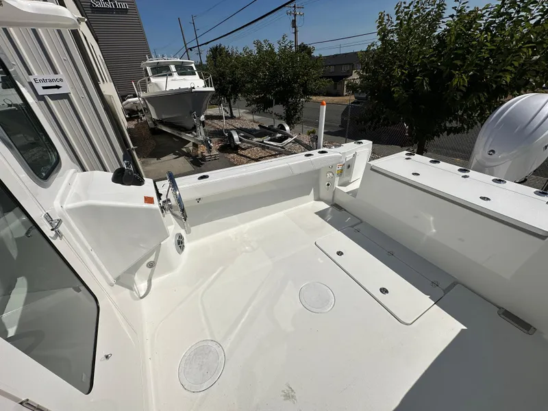 Slide: The Image of 2026 Parker 2220 boat deck with clean, spacious layout and modern design. - 25