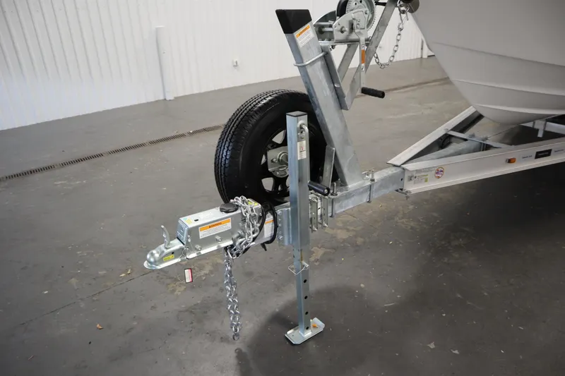 Slide: The Image of Trailer hitch and wheel assembly for 2026 Sea Fox 228 Commander boat. - 55