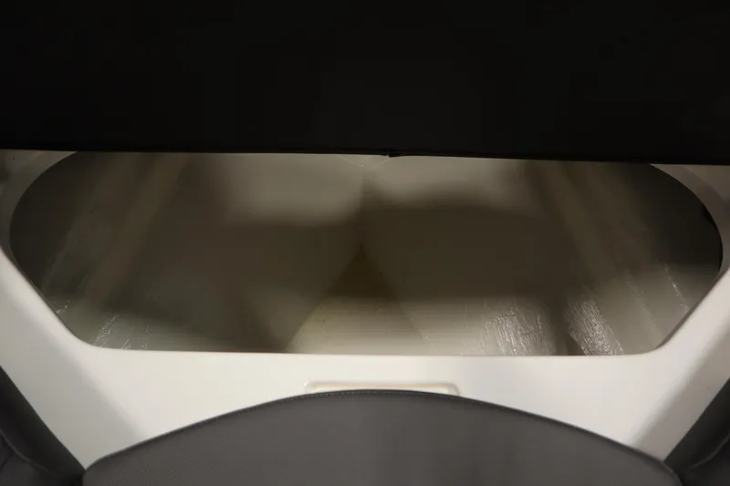 Slide: The Image of 2025 Heyday WT Surf boat storage compartment, interior view. - 12