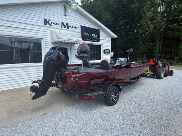 Slide: The Image of 2026 Vexus AVX181 boat parked outside Knox Marine dealership. - 3