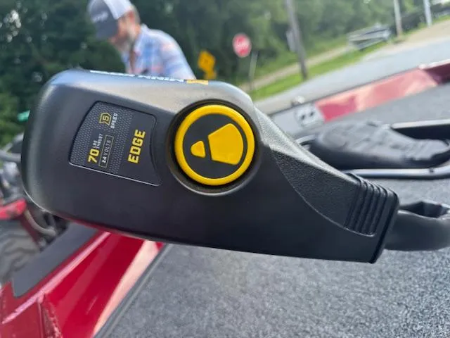 Slide: The Image of Close-up of a Vexus AVX181 2026 boat control panel with EDGE branding. - 7