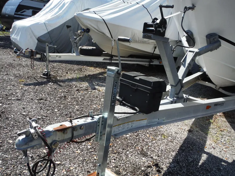 Slide: The Image of 2017 Sea Fox 266 Commander boat on trailer, covered and parked outdoors. - 6