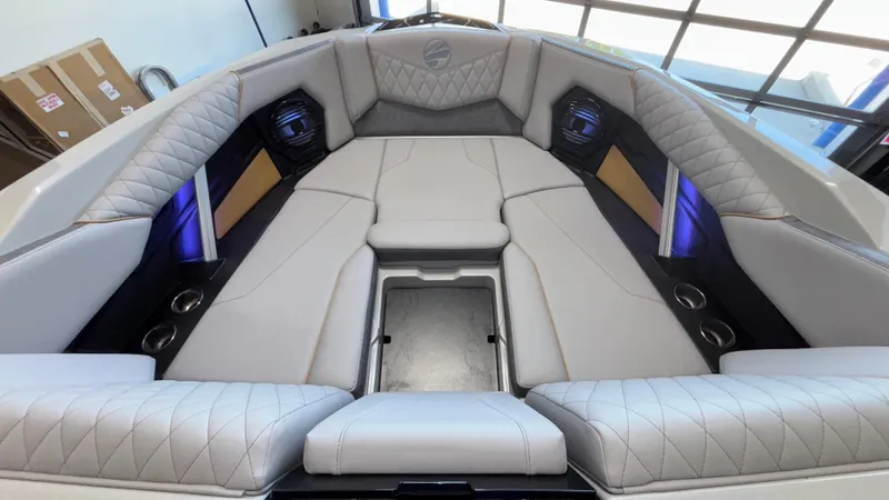 Slide: The Image of 2026 Tigé Z3 boat interior with luxurious seating and modern design. - 29