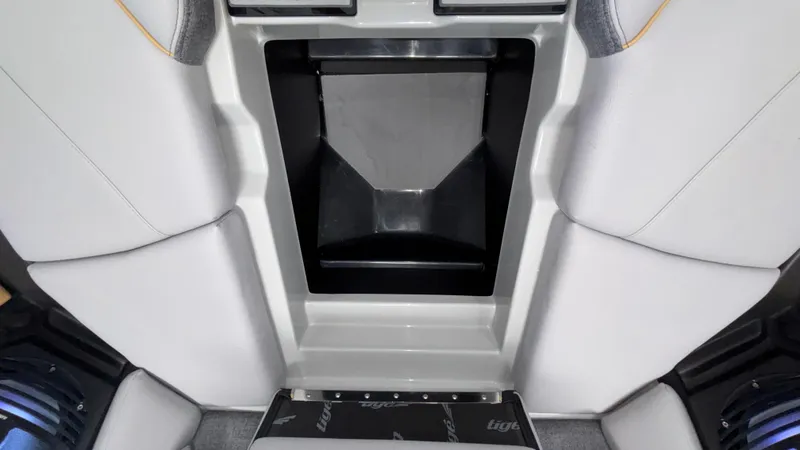 Slide: The Image of 2026 Tigé Z3 boat interior with sleek seating and storage compartment. - 34