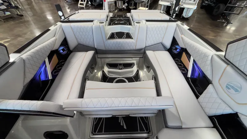 Slide: The Image of 2026 Tigé Z3 boat interior with luxurious seating and modern design. - 39