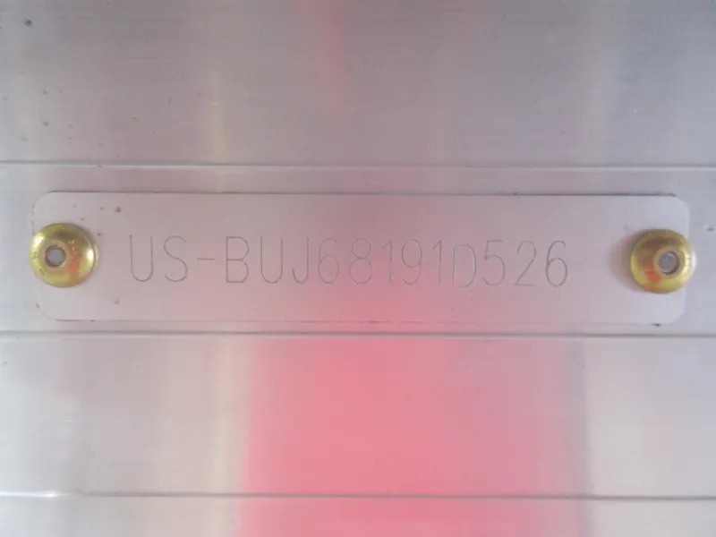 Slide: The Image of Hull identification number on Sun Tracker Party Barge 16 DLX, 2026 model. - 10