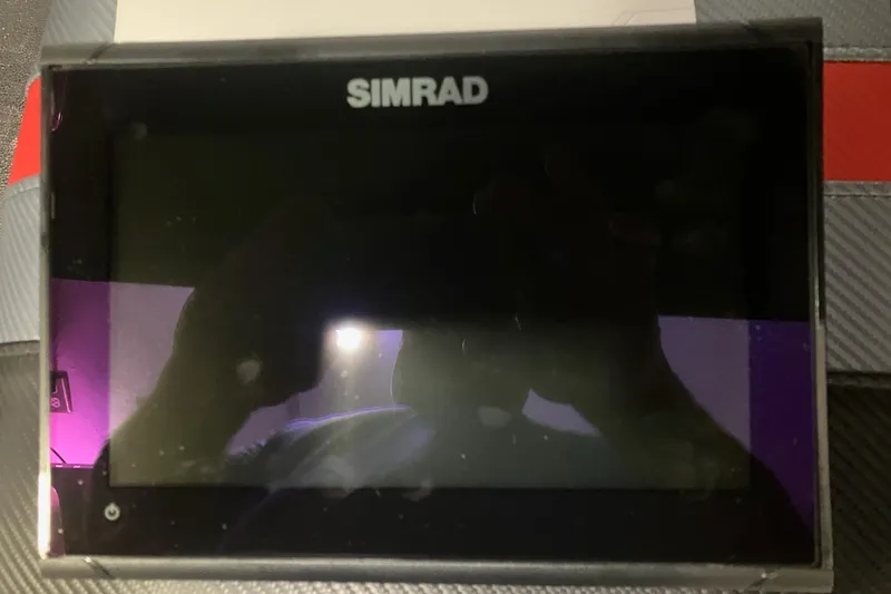 Slide: The Image of Simrad marine display on 2004 Sea Pro 220 Walk Around boat. - 21