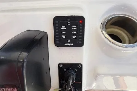 Slide: The Image of Control panel on a 2021 Tidewater 2410 Bay Max boat dashboard. - 21