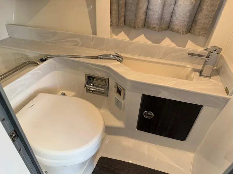 Slide: The Image of 2023 Formula 350 Crossover Bowrider I/O interior panel with control system. - 17