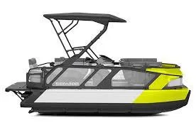 Slide: The Image of Top view of 2024 Sea-Doo Switch Cruise 18 at Lifestyles Marine, Burlington, WA. - 2