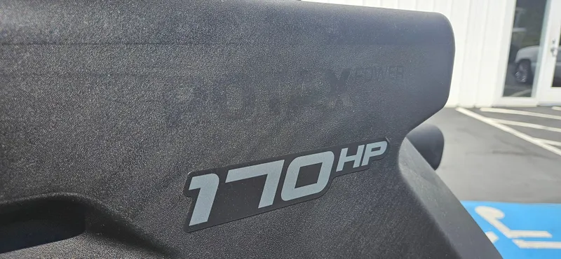 Slide: The Image of 2023 Sea-Doo Switch Sport Compact, 170 HP engine detail, black exterior. - 8