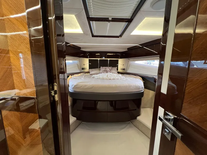 Slide: The Image of Luxurious bathroom in 2020 Galeon 680 Fly yacht with modern fixtures and elegant design. - 47