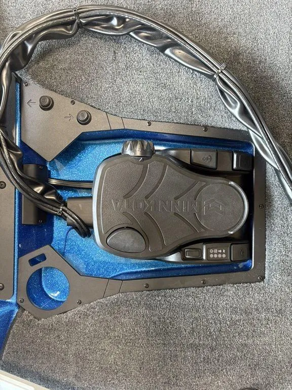 Slide: The Image of Foot pedal control system in a 2026 Skeeter ZXE20 boat, featuring a sleek design. - 5