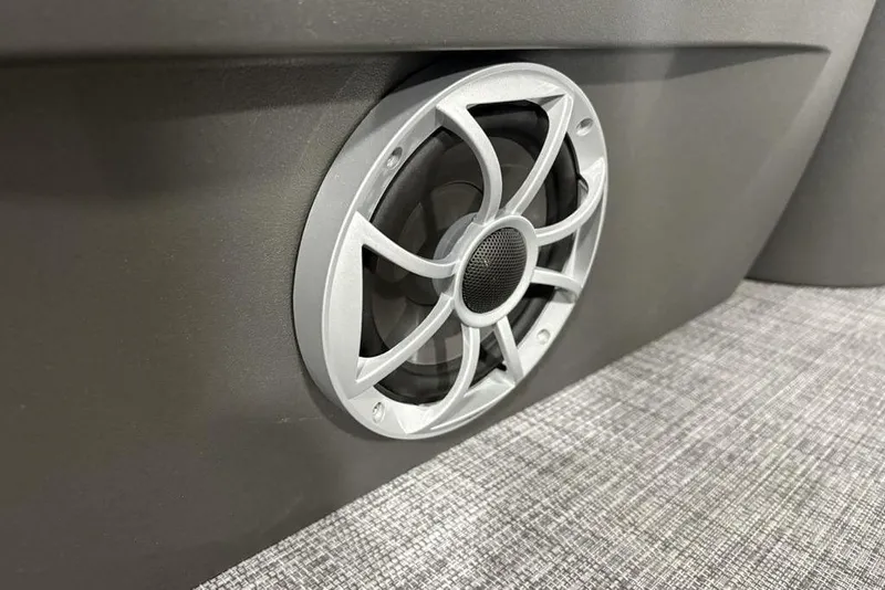 Slide: The Image of Speaker detail on 2026 Sun Tracker SportFish™ 22 DLX boat interior. - 33