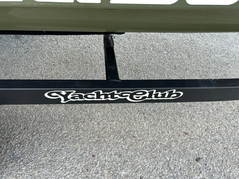 Slide: The Image of Trailer with "Yacht Club" logo for 2020 Sea-Doo FISH PRO 170 on pavement. - 13