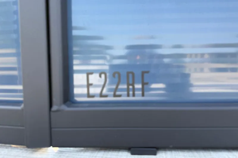 Slide: The Image of Close-up of Flagship E22RF Sport Toon 2025 model detail. - 5