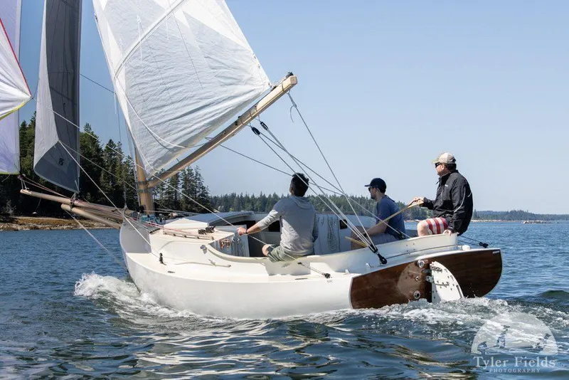 The Image of Sailing on a Custom AREY's XFC-22 boat, 2022 model, in a scenic coastal setting. - 0