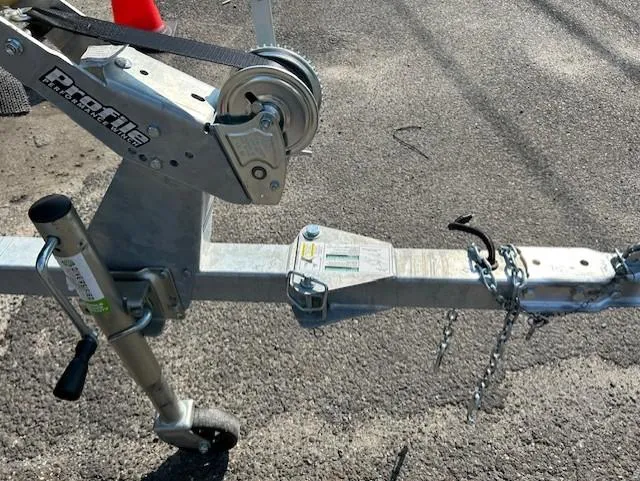 Slide: The Image of Trailer hitch and winch system for Lund 1650 Angler SS boat, 2026 model. - 3