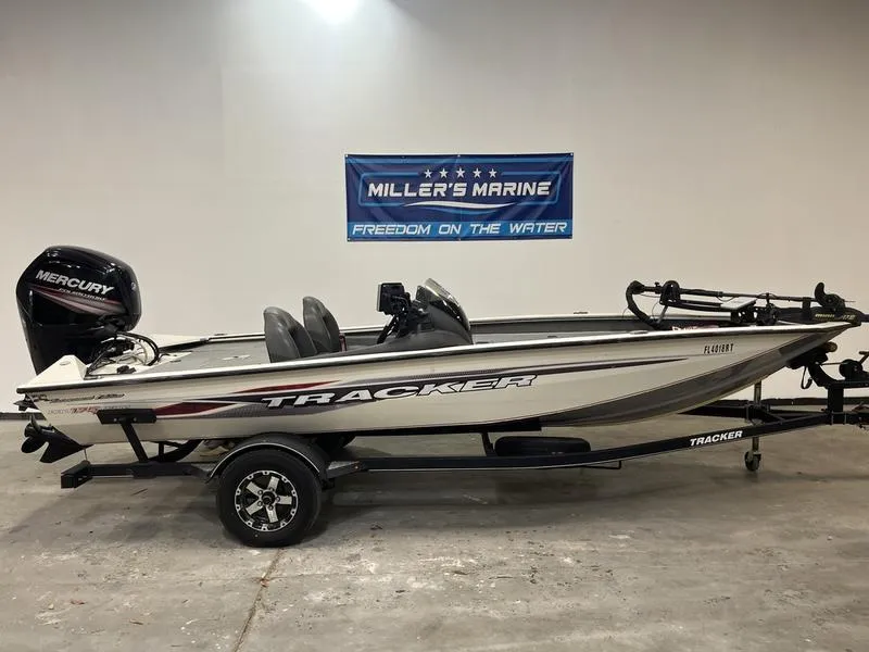 The Image of 2019 Tracker Pro Team 175 TXW boat with Mercury engine at Miller's Marine showroom. - 0