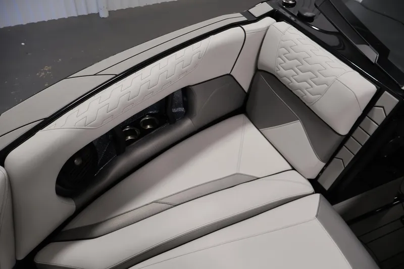 Slide: The Image of Luxurious interior seating of 2026 Centurion Ri245 boat with elegant upholstery design. - 13