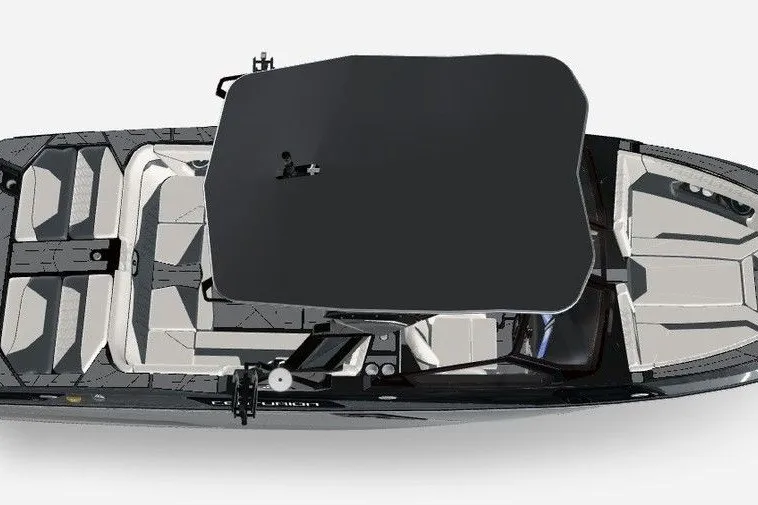 Slide: The Image of Top view of 2026 Centurion Ri245 boat with sleek design and spacious seating. - 66