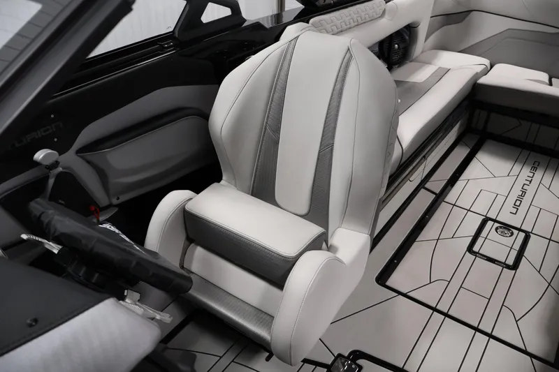 Slide: The Image of 2026 Centurion Ri245 interior with sleek, modern seating and stylish design elements. - 23