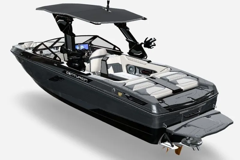 Slide: The Image of 2026 Centurion Ri245 boat with sleek design and modern features. - 60