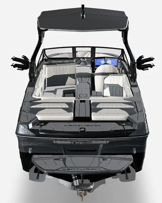 Slide: The Image of 2026 Centurion Ri245 boat with sleek design and modern features. - 4
